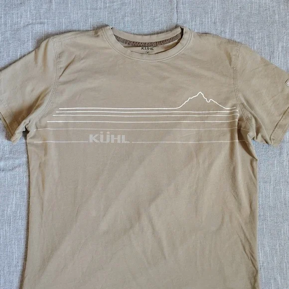 Kuhl Wildfibre T-Shirt Size Medium Beige Organic Cotton Crewneck - Picture 9 of 9